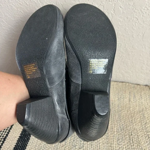 Dr. Scholls Womens Ali Elephant Ankle Boots Gray Suede Leather - Picture 7 of 7